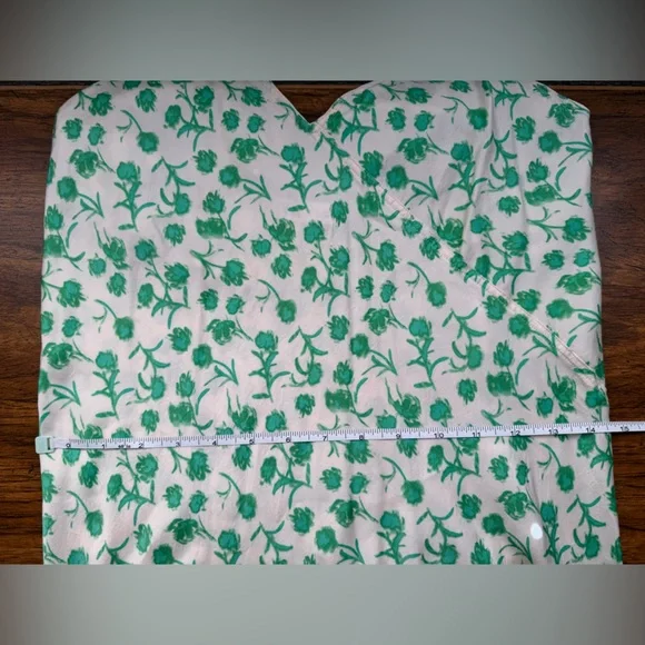 Zara The Lara Dress Green Floral Midi Dress - Picture 4 of 7